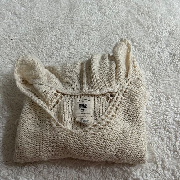 La Hearts Tops - Billabong Womens Cream Crochet Soft Boho Indie Resort Core Sz S Cotton Summer